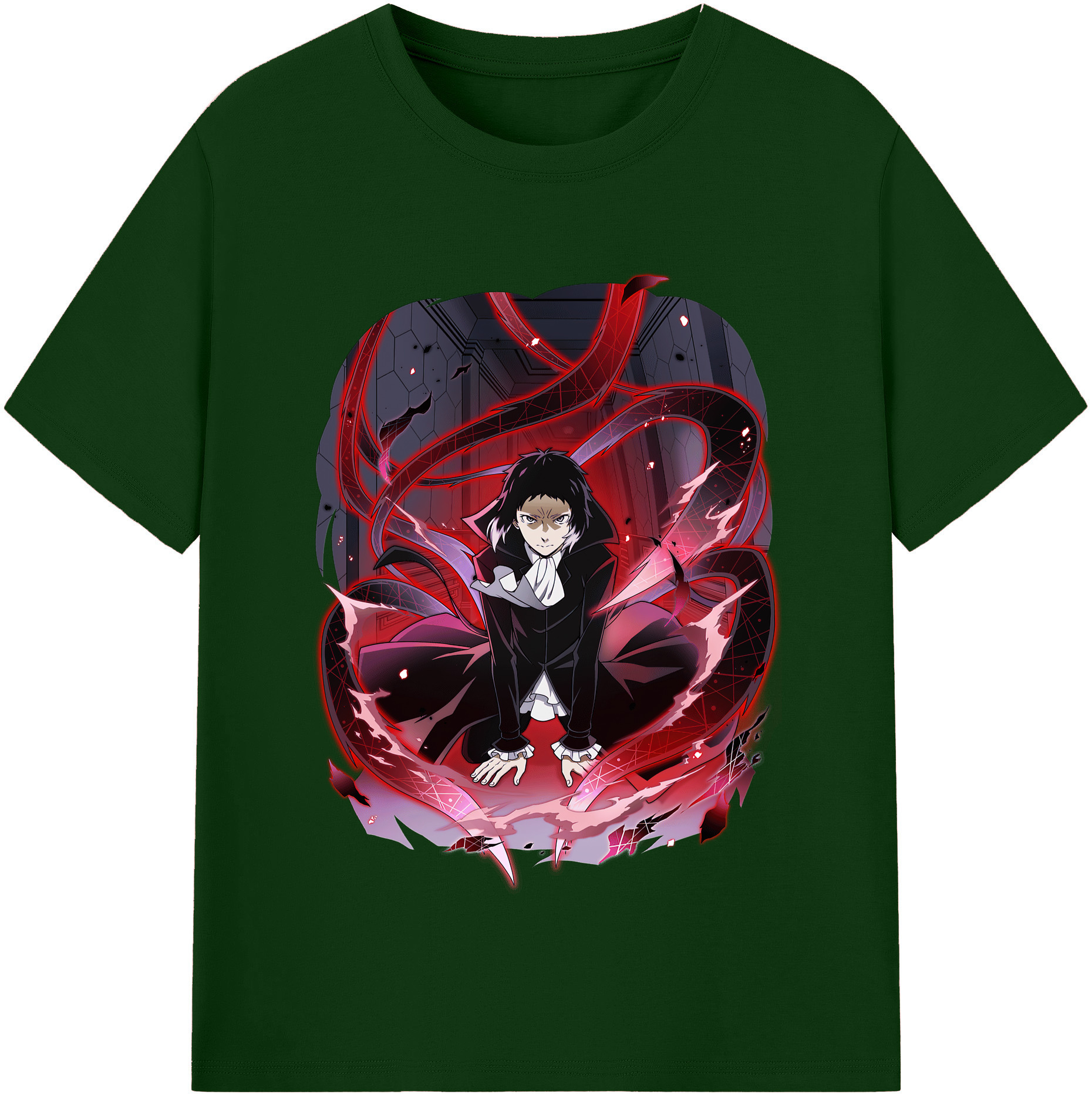 （画像用） 文豪ストレイドッグス Bungo Stray Dogs 綿100％半袖Tシャツ（フロントプリント）